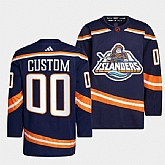 Men's New York Islanders Custom 2022 Navy Reverse Retro 2.0 Stitched Jersey,baseball caps,new era cap wholesale,wholesale hats